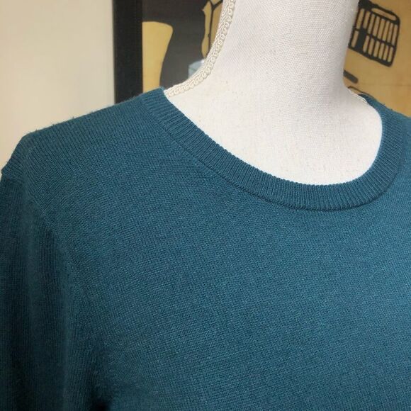 NWT Equipment Rei Wool Blend Crewneck Sweater Teal S - Picture 3 of 7